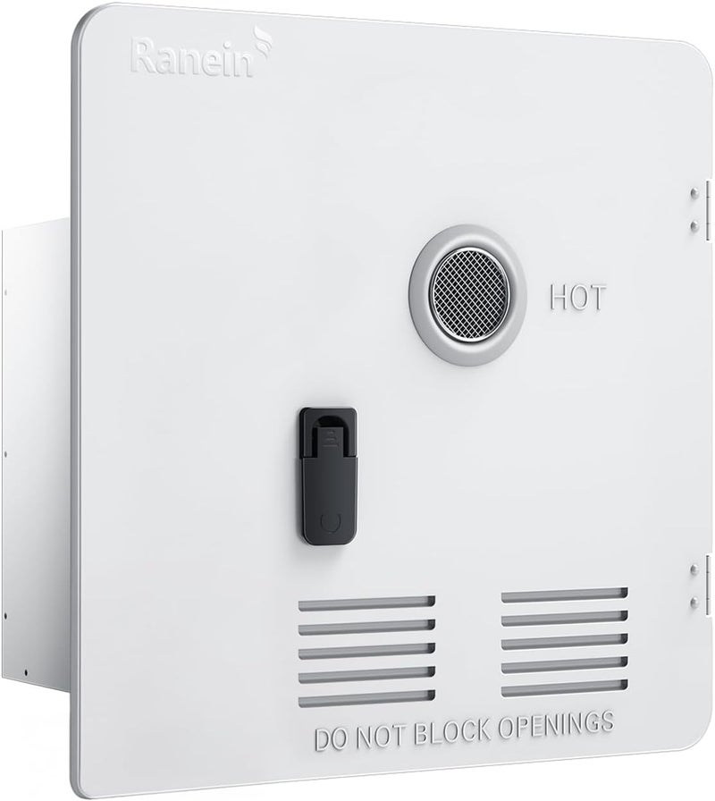 Ranein RV Water Heater Door Kit, 18x18 Inches White Panel, Compatible with Models Only - Image 2